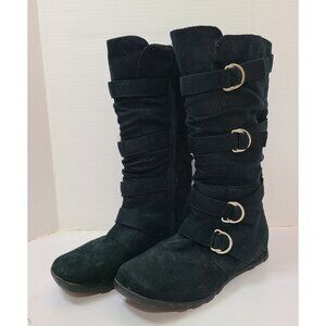 No Call Crista Mid Calf Boots Zip Close Adjustable Straps Black Size 8M